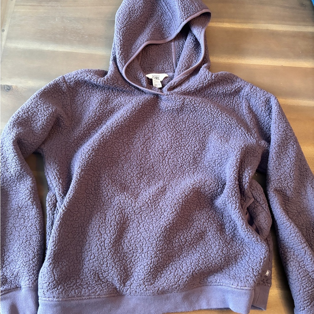 Athleta Girl Purple Fleece Hoodie Sz XXL (16)